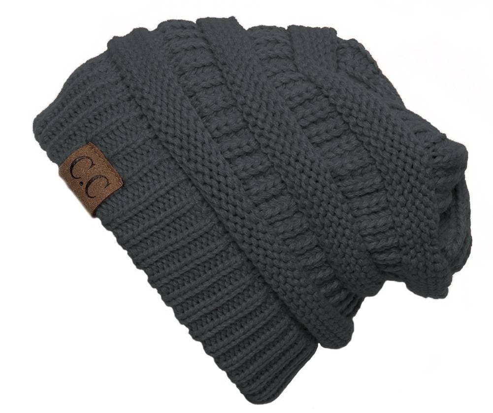 Warm Chunky Soft Stretch Cable Knit Beanie Skully — view 32