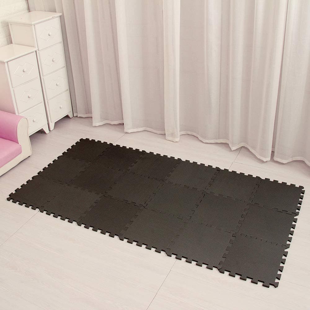 MQIAOHAM® 18 Pieces Puzzle Play Mats, Soft Baby Play Mat, Kids Interlocking Foam Floor Tiles, Carpet Playmats G301018-106110 — view 2