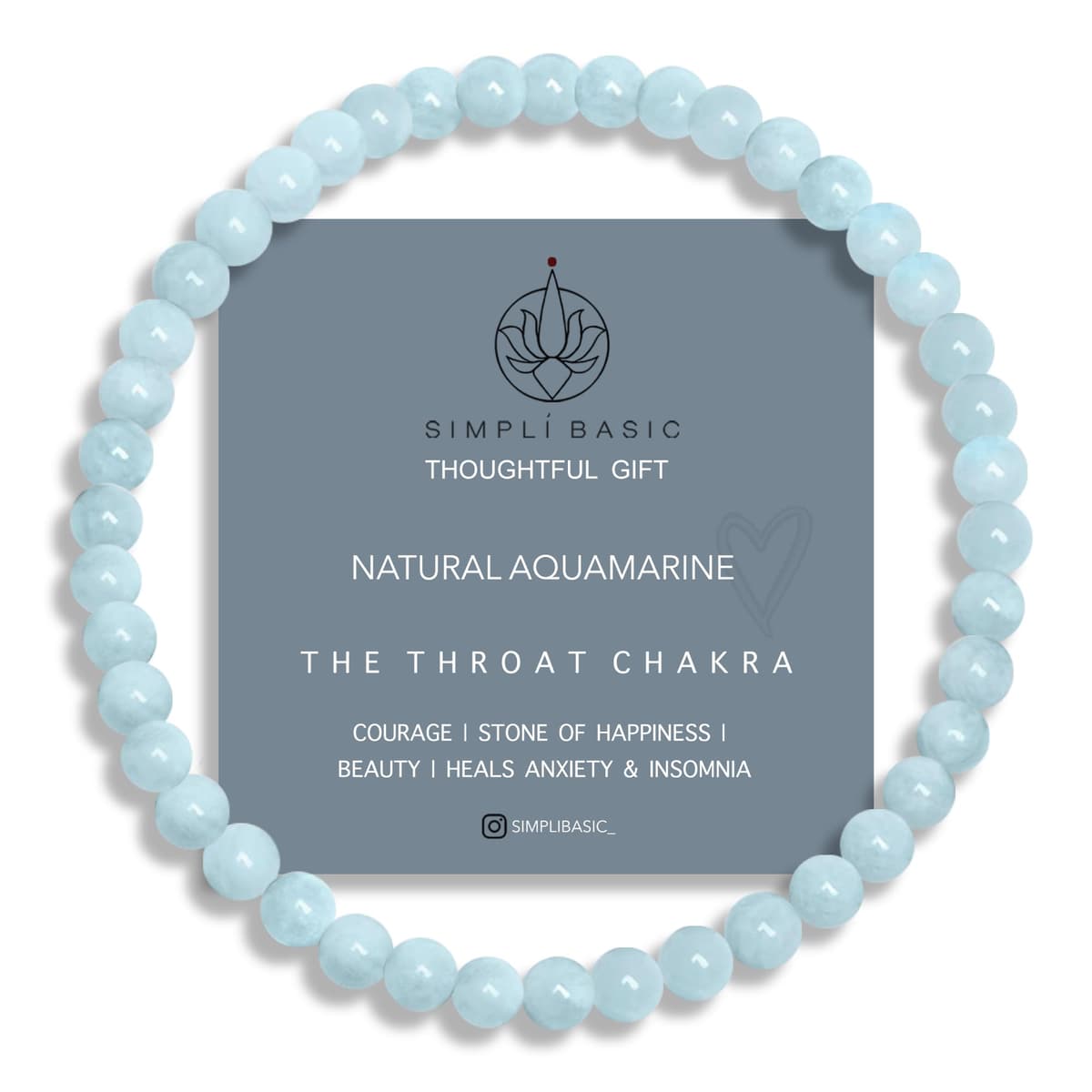 Natural Healing Gemstone Bracelet 4mm Beads, Womens & Mens, Inc Gift Box — view 13