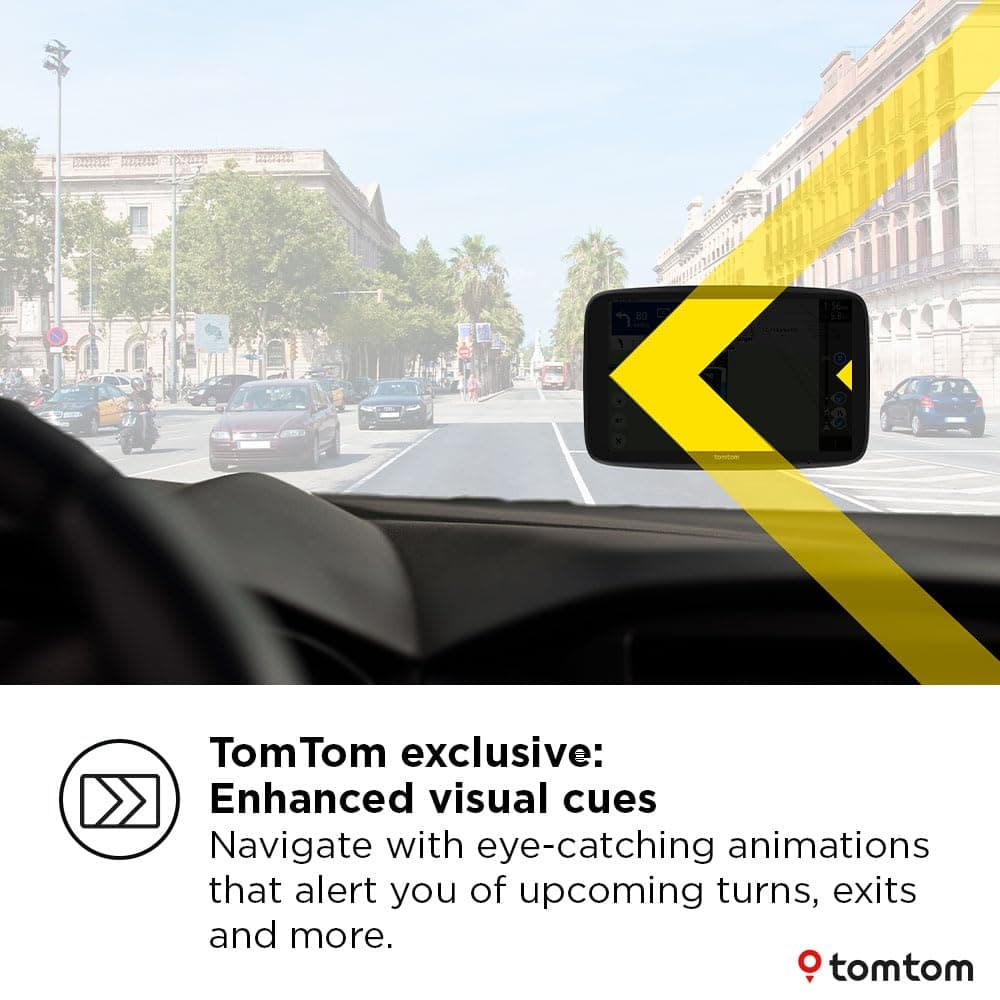 TomTom GO Navigator car sat nav (Extra-large 7" screen, real-time traffic information, 12-month Speed Camera Alerts trial, Europe maps, Wi-Fi updates, Premium Services, magnetic mount) — view 5