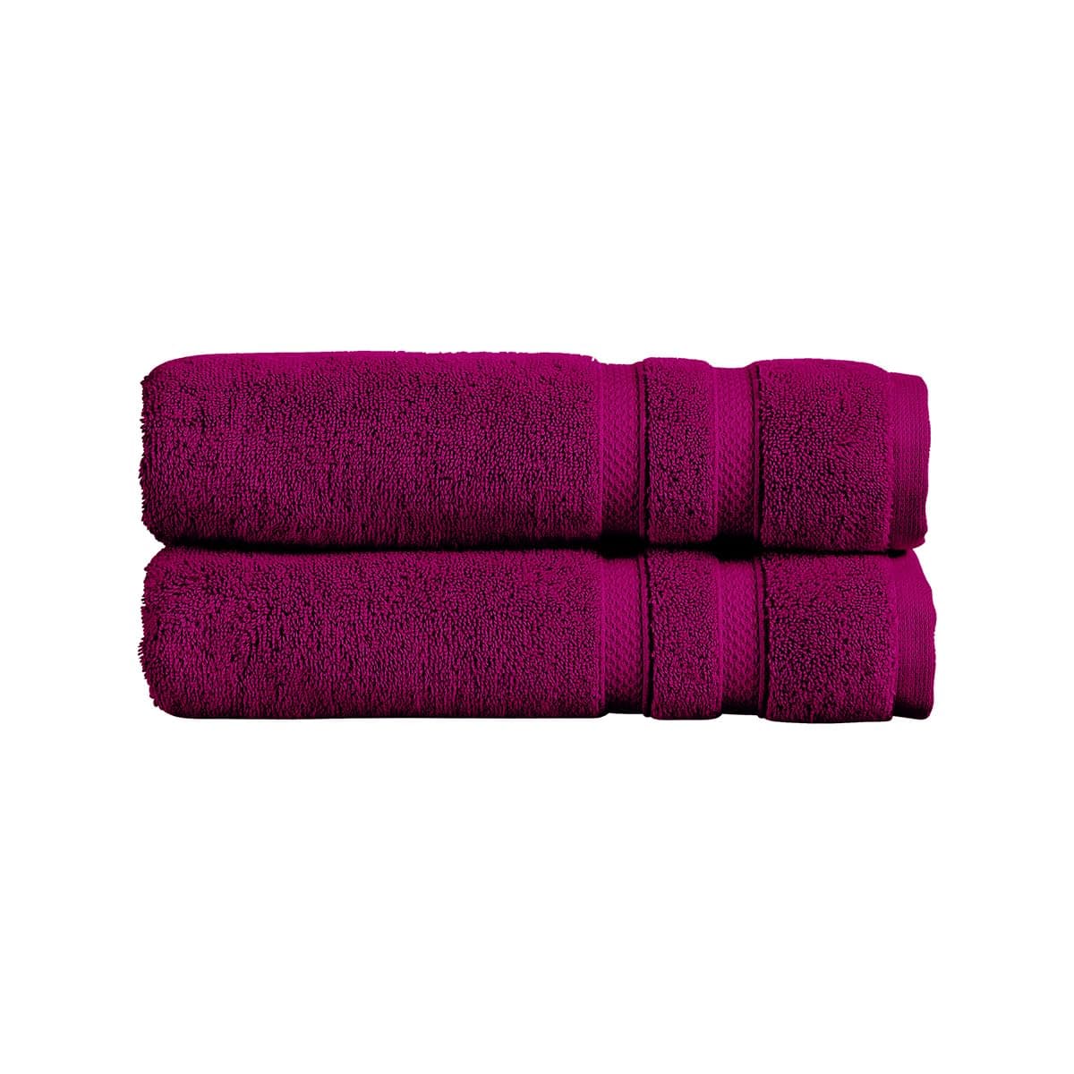 Christy Chroma Bath Towels | Set of 2 | Highly Absorbent Heavyweight 675GSM | Bold and Bright | Soft Velvety Smooth Bathroom Shower Towels | 100% Cotton | Sustainably Made | Ash Grey — view 51