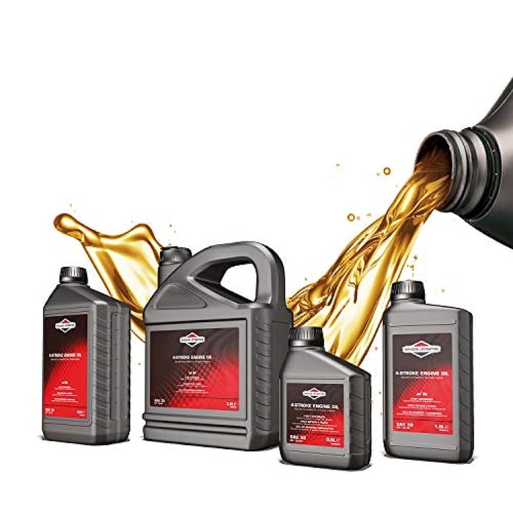 Briggs & Stratton 100004E 4-Stroke Lawn Mower Engine Oil SAE30, 500ml, Black, 0.5 Litre — view 4