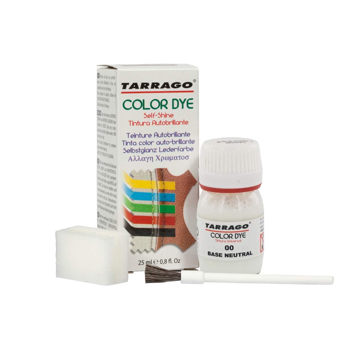 Tinte para Zapatos y Bolsos de Cuero y Textil con Esponja y Brocha | Cubre Rozaduras y Desgastes del Calzado | Gama de 90 colores — view 78
