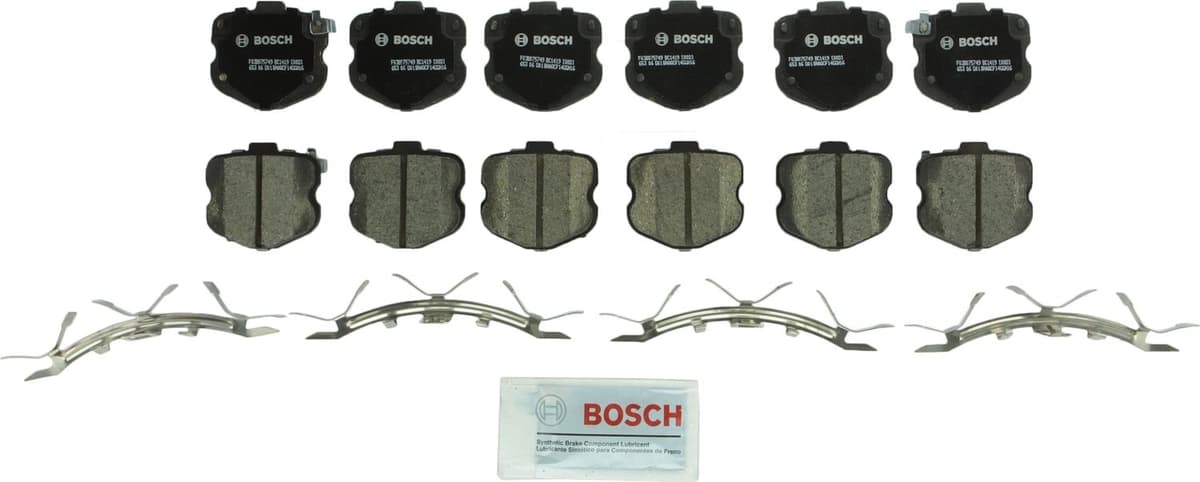 Bosch BC914 QuietCast Premium Ceramic Disc Brake Pad Set For: Acura ILX; Honda Accord, Civic, CR-V, Element, Fit, Front — view 277