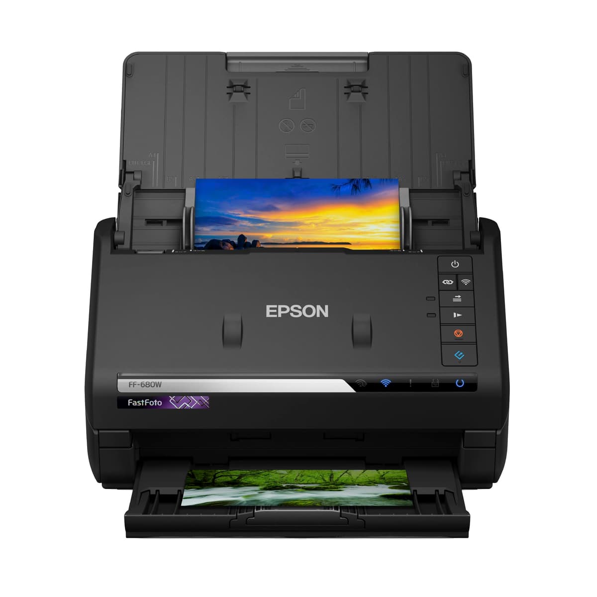 Epson FastFoto FF-680W Wireless High-Speed Photo and Document Scanning System Black