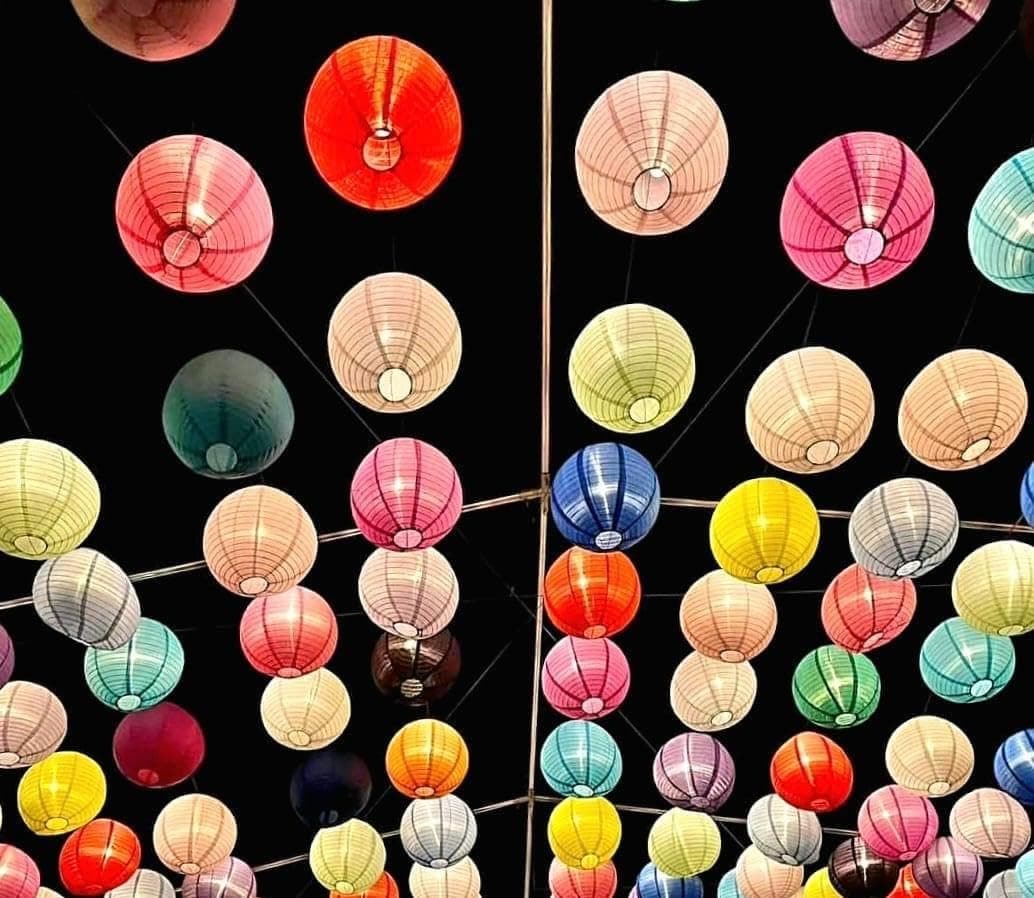 Pack of 3 Paper Lantern Lampshade Party Birthday Baby Shower Wedding Celebration Decoration (Peach, 12" (30cm)) — view 3