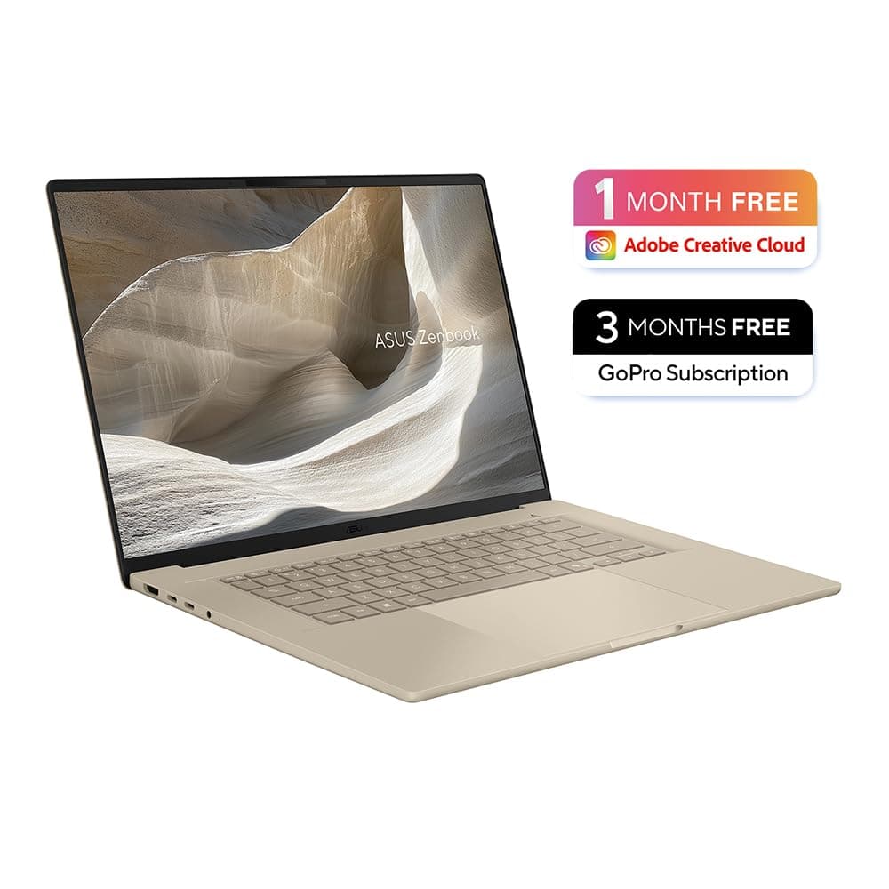 ASUS Zenbook A16 OLED UX3607OA CoPilot+ Laptop | 16.0" 3K (2880x1800) OLED screen | Snapdragon X2 Elite X2E-94-100 | 48GB LPDDR5X RAM | 1TB PCIe SSD | UK Backlit Keyboard | Windows 11 — view 2