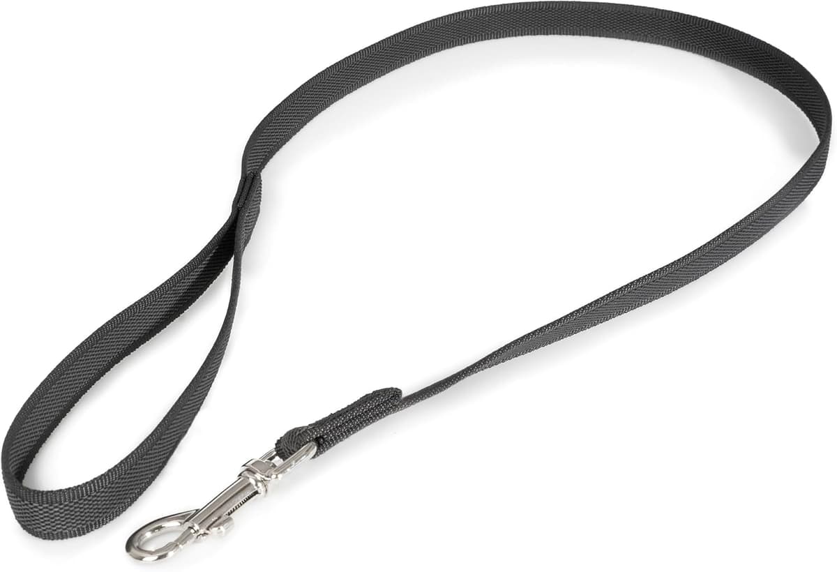 Color & Gray Super-Grip Leash with Handle, 20 mm x 1 m, Black-Gray — view 3