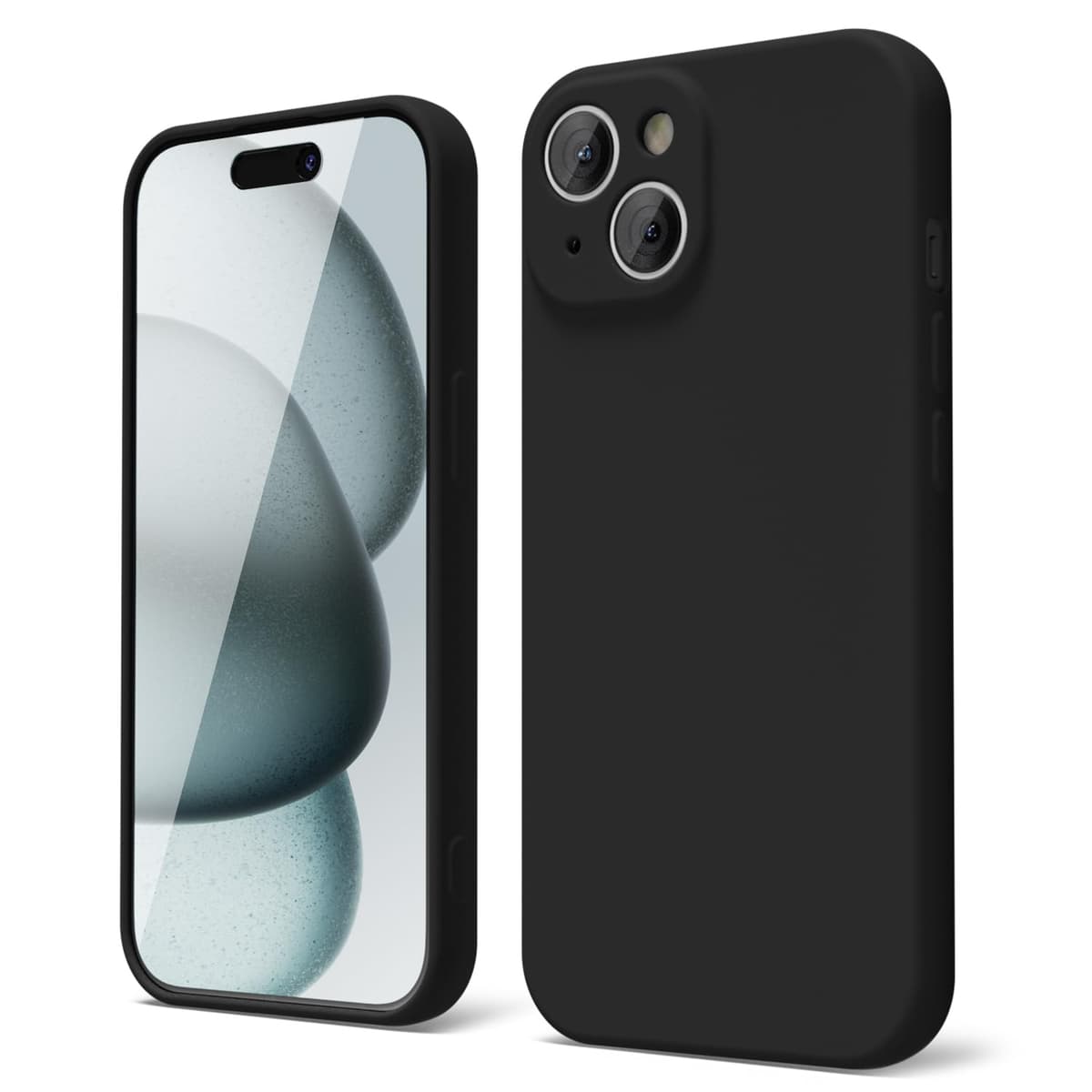 oakxco for iPhone 17 Pro Max Phone Case Liquid Silicone, Cute Thin Slim Grip Soft Rubber Gel for Women Men, Smooth Matte TPU Plain Solid Color Girly Simple Case with Camera Cover, Light Pink — view 1223