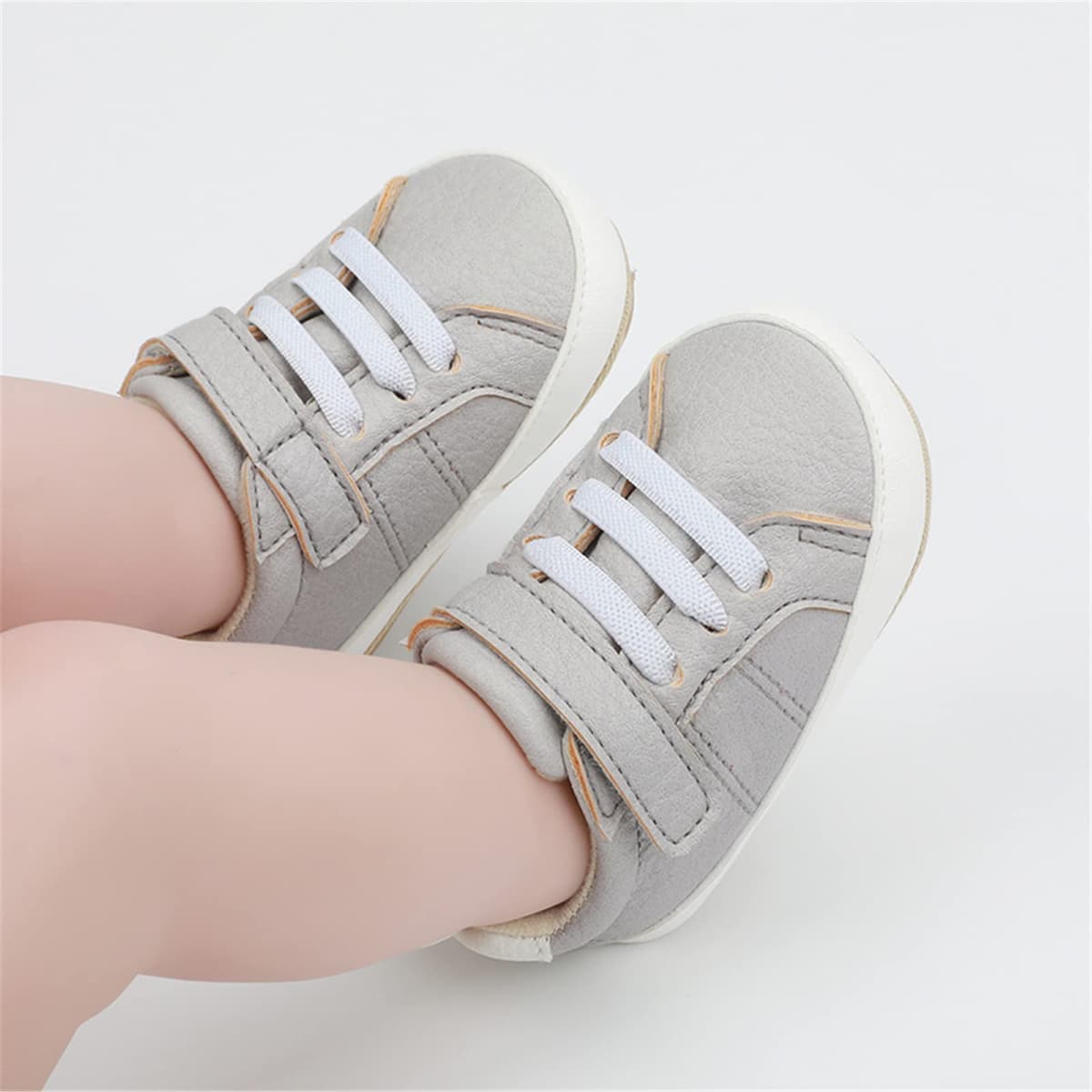 RVROVIC Baby Boys Girls Sneakers Anti-Slip Oxford Loafer Flats Infant Toddler PU Leather Soft Sole Baby Shoes — view 3