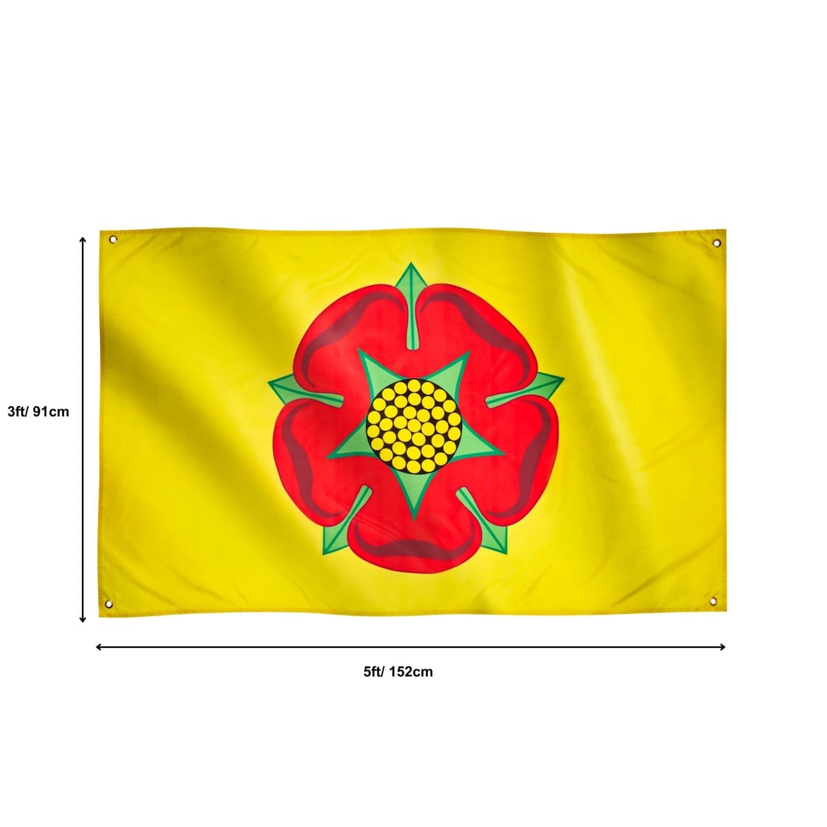 Runesol Cornwall Flag - 91x152cm, 3ft x 5ft, Cornish Flag, 4 Grommets, Eyelet in Every Corner, Premium Quality, Inside & Outside Use, Vivid Colours — view 387