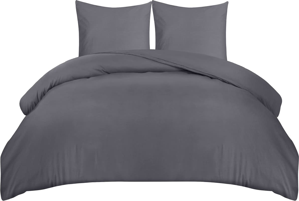 Utopia Bedding Duvet Cover Double - Soft Microfibre Polyester - Bedding Quilt Cover Set, with Pillow cases (Grey) — view 13