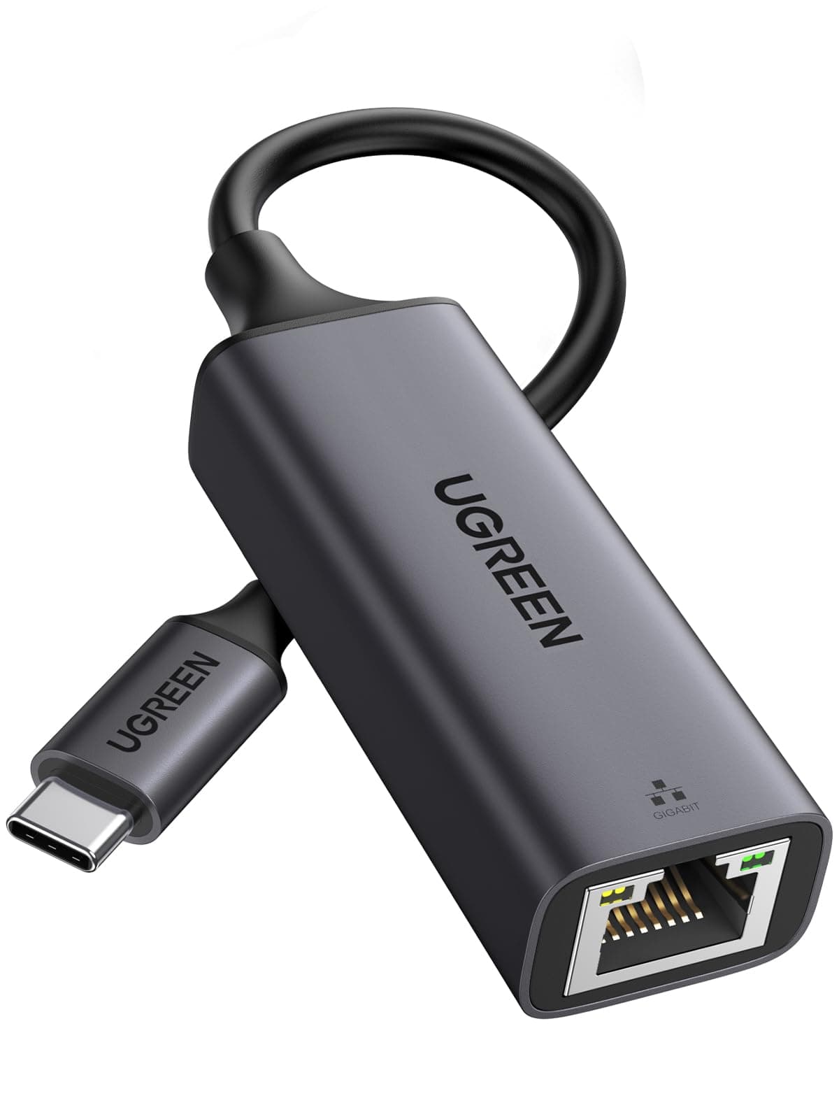UGREEN USB Ethernet Adapter,1000 Mbps Gigabit Network Adaptor, Aluminum RJ45 LAN Internet Adapter Driver Free Compatible with Switch, MacBook Pro 2022 2020,TV Box,XPS,Steam Deck (Black Type A) — view 9