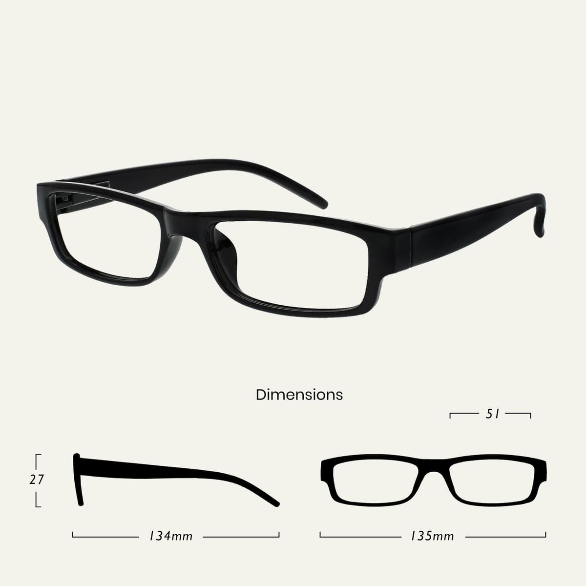 OPULIZE Ace Gafas De Lectura Negro Ligero Cómodo Lectores Valor Pack 2 Hombres Mujeres RR32-1 +1,50 — view 2