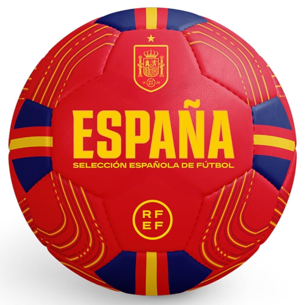 Champion's City Balón de Fútbol España | Tamaño Oficial 5 | Superficie Texturizada Antideslizante | Alta Resistencia para Entrenamiento | Uso Interior y Exterior | Diseño Deportivo Duradero