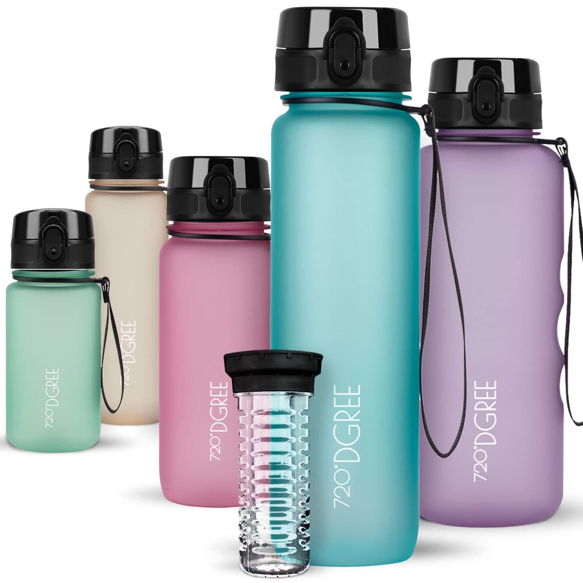 720°DGREE Botella de agua uberBottle – 1,5 litros, 1500ml | Novedosa botella deportiva | Sin BPA | Ideal para niños, fitness, deportes, fútbol, guardería, escuela, pequeños, antigoteo — view 314