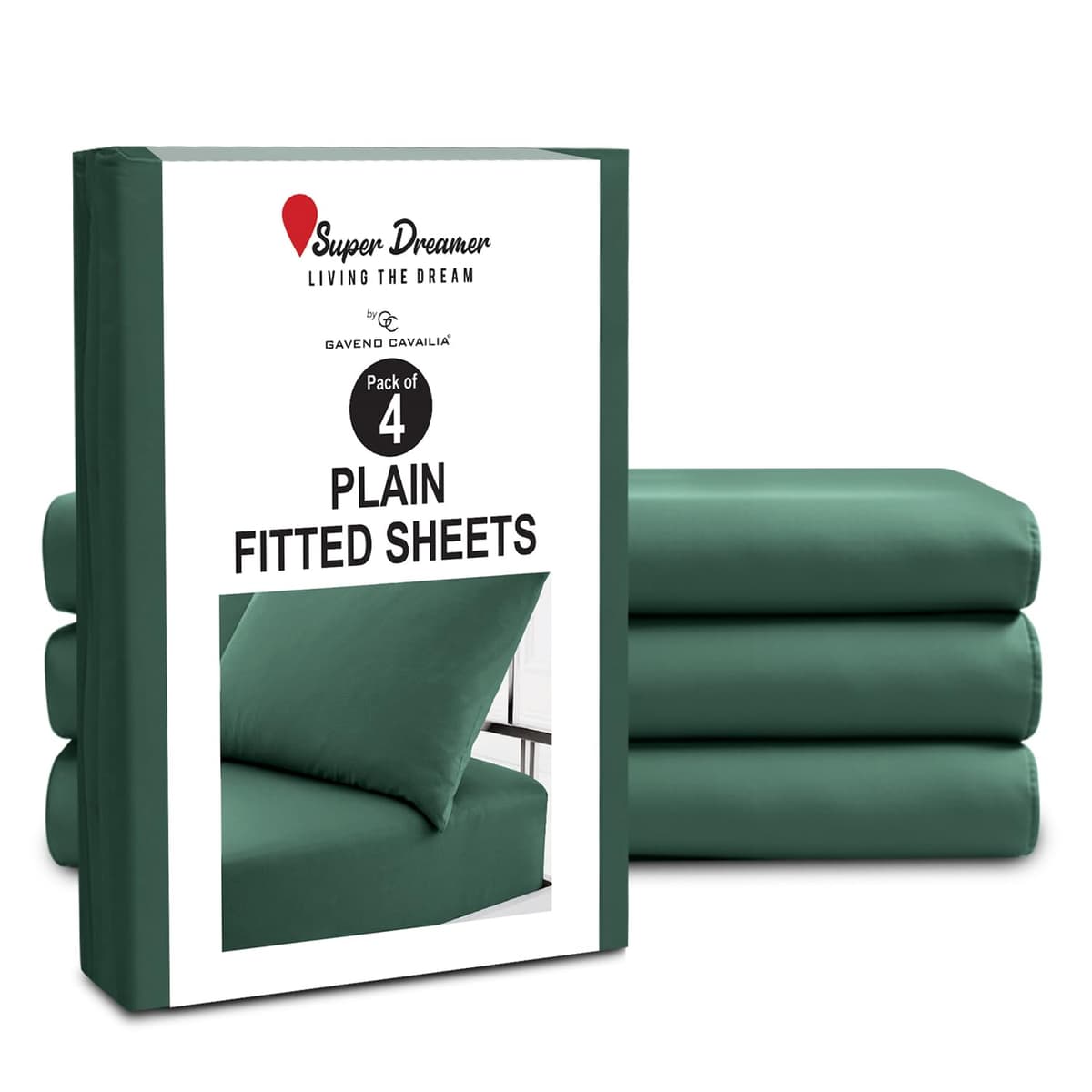 GC GAVENO CAVAILIA Fitted Sheet Single Bed (91 x 190cm) - Grey Bedding Sheets - Plain Dyed Microfiber Bed Sheets Single - (10 inch) 25cm Deep Pocket Bottom Sheet - Easycare - Wrinkle & Fade Resistant — view 28