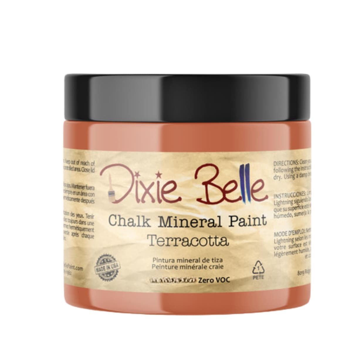 Dixie Belle Paint Company Chalk Finish Furniture Paint - Caviar (32oz) - Matte Black Chic Chalk Mineral DIY Furniture Paint — view 316