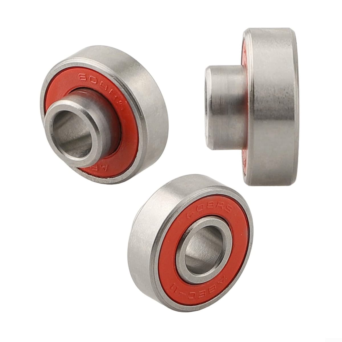 608-2RS ABEC-11 Rodamientos blindados para monopatín de alta velocidad 8 x 22 x 12,6 mm, paquete de 4 (rojo 4 piezas) — view 3