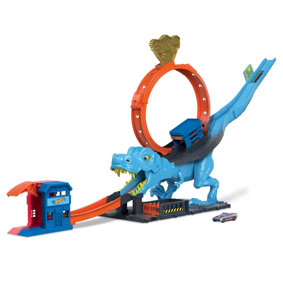 Hot Wheels City “Let's Race - ¡a Correr!” Netflix - Pizza Slam Ataque de Cobra Pista para Coches de Juguete con Serpiente, Incluye 1 vehículo, +4 años (Mattel HTN81) — view 8