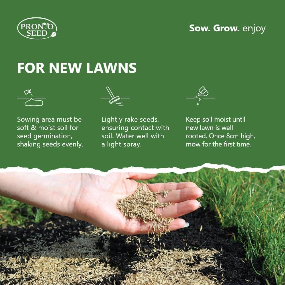 Pronto Seed Premium Fast Growing Grass Seed 1.4kg – Hard Wearing Lawn Seeds for Overseeding & New Turfs – Covers 84m, Hard Wearing, DEFRA Approved & Tailored for UK Climate (1.4kg) — view 5