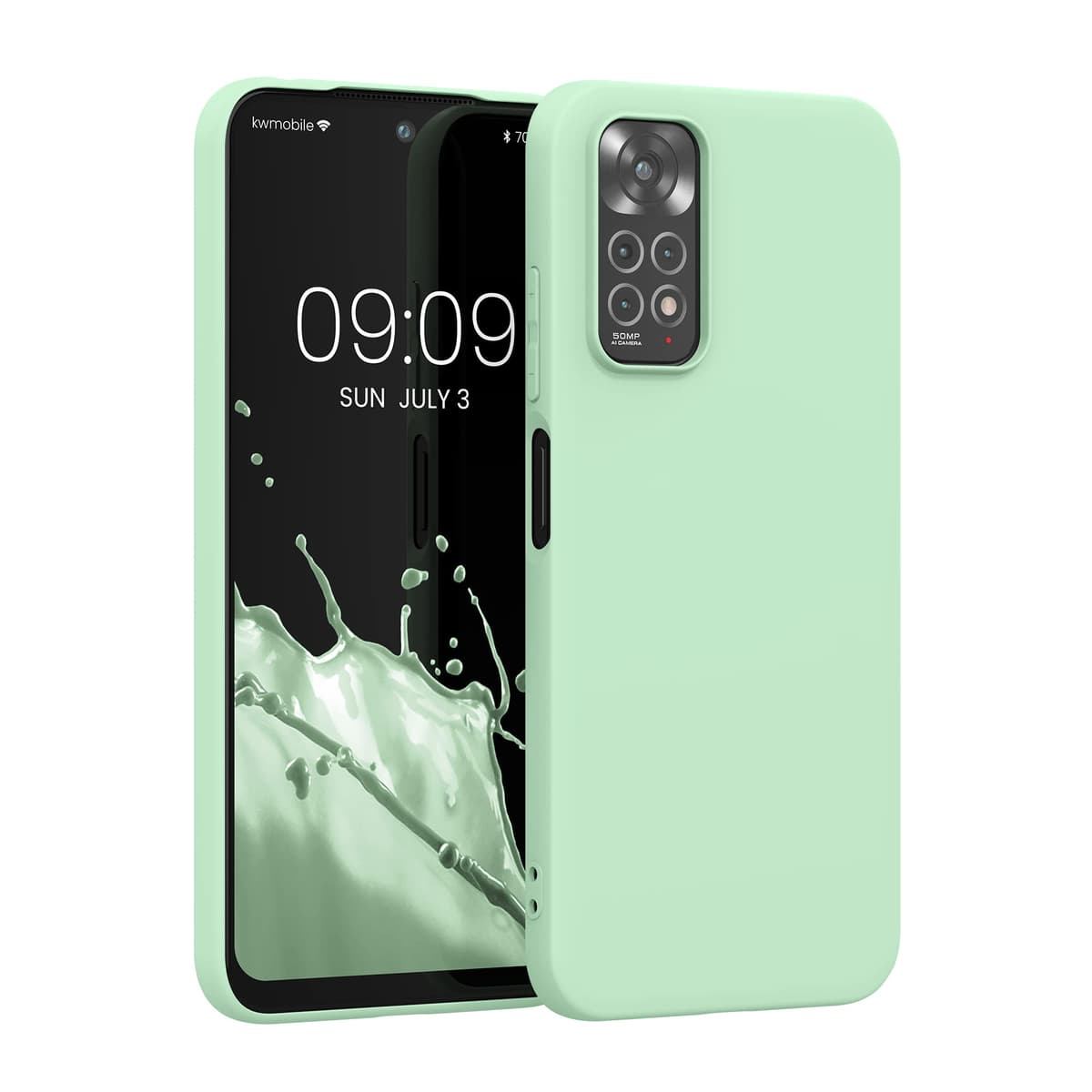 kwmobile Carcasa Compatible con Xiaomi Redmi Note 14 Pro 5G / Poco X7 Funda - Funda Ultrafina de TPU con Bordes elevados - Lavanda Metalizado — view 244