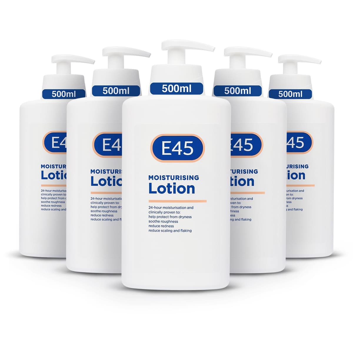 E45 Moisturising Lotion 500 ml for Dry & Sensitive Skin - Long-Lasting Hydration Protect from Dryness, Reduce Redness - Dermatological Body Moisturiser Lotion - Body Lotion - Daily Moisturiser — view 11