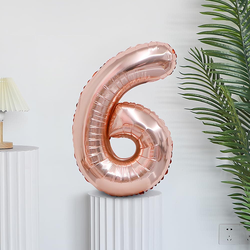 Foil Globo Número 5 Azul 40" (101cm), Inflable Helio o aire, Gigante Numeros 0-9, 10-19, 20-29, 30-100, Grande Globos Decoración para La Boda Aniversario y Cumpleaños Fiestas — view 193
