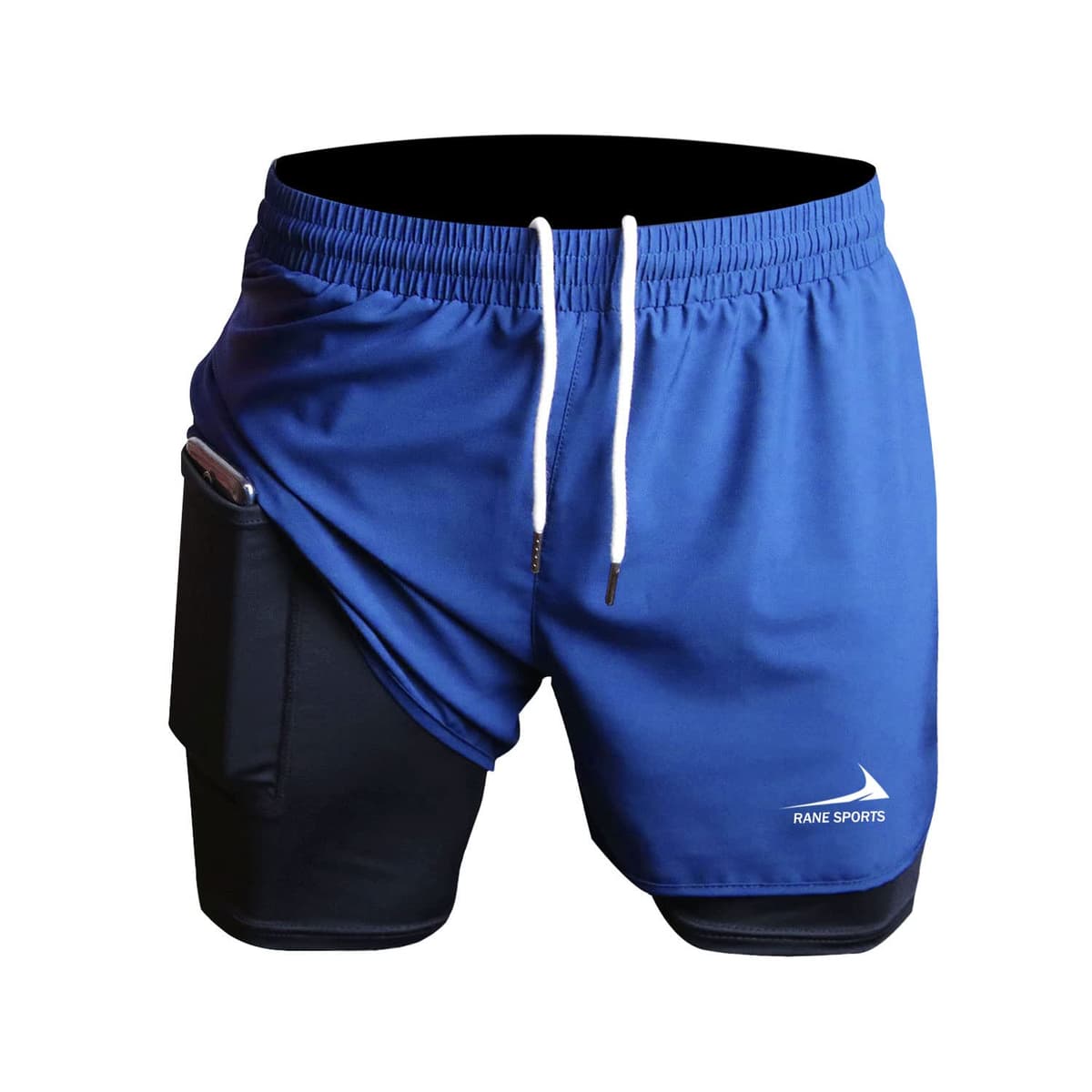 Rane Sports Men's 2 in 1 Running Shorts Ideal for Gym, Athletics, Outdoor Training — view 8