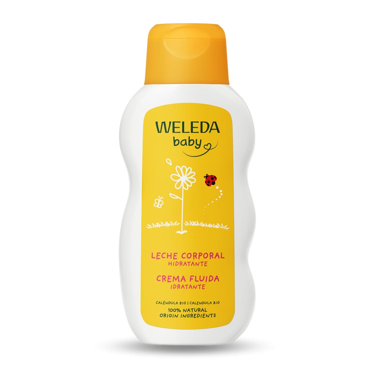 Weleda - Leche Corporal de Caléndula para Bebé, Hidrata, Nutre, Calma y Protege, Apto para Pieles Sensibles - 200 ml
