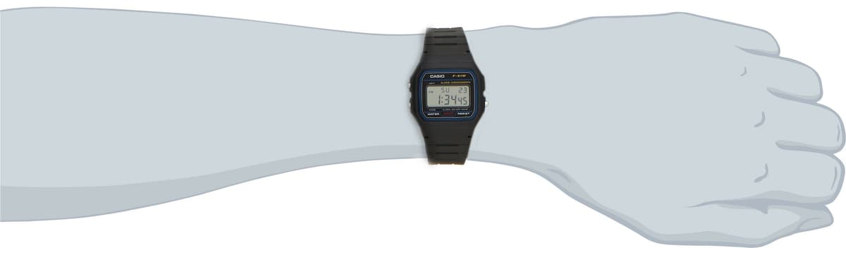 CASIO STANDARD DIGITAL WATCH WITH LED-LIGHT F-91W-1JF — view 5