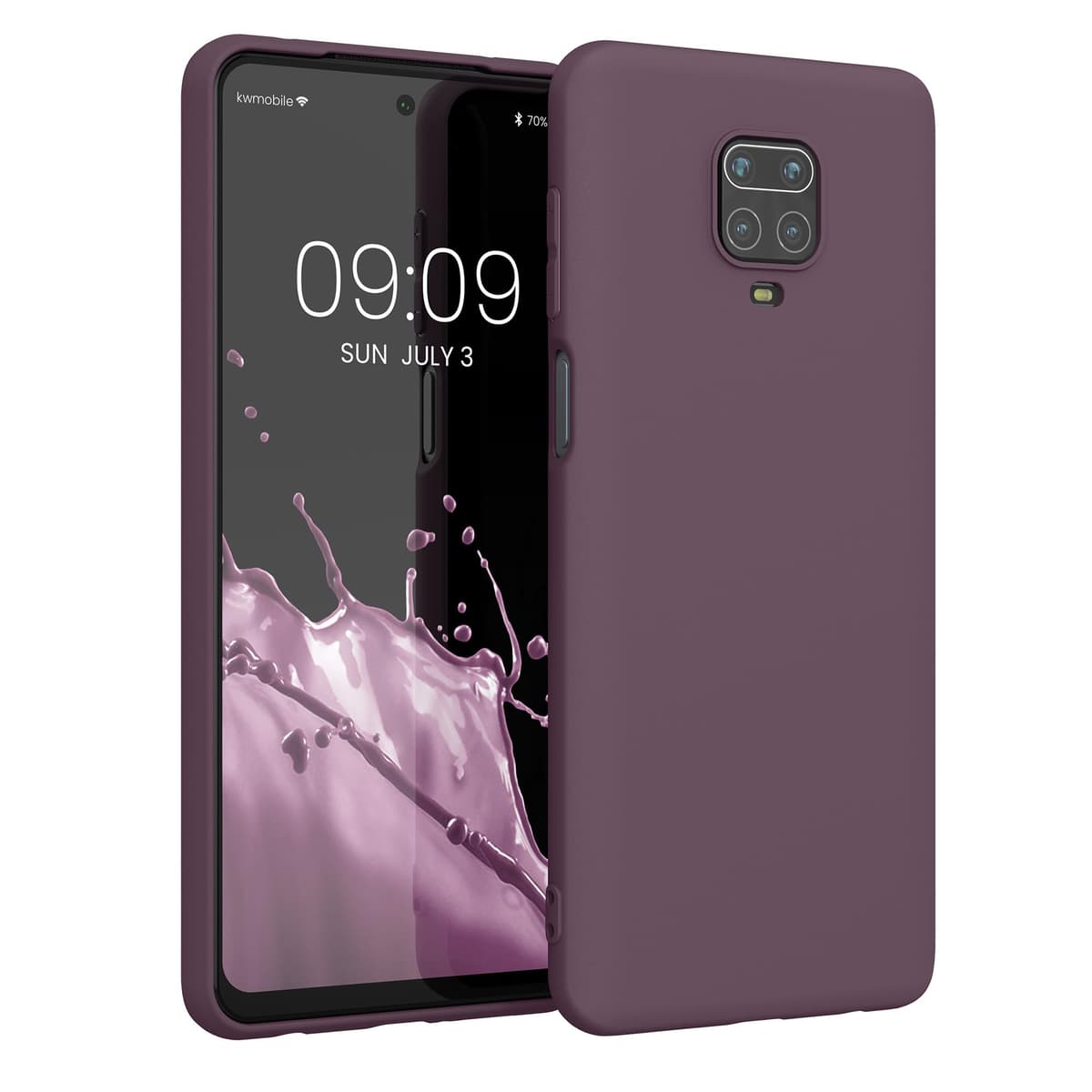 kwmobile Carcasa Compatible con Xiaomi Redmi Note 14 Pro 5G / Poco X7 Funda - Funda Ultrafina de TPU con Bordes elevados - Lavanda Metalizado — view 298