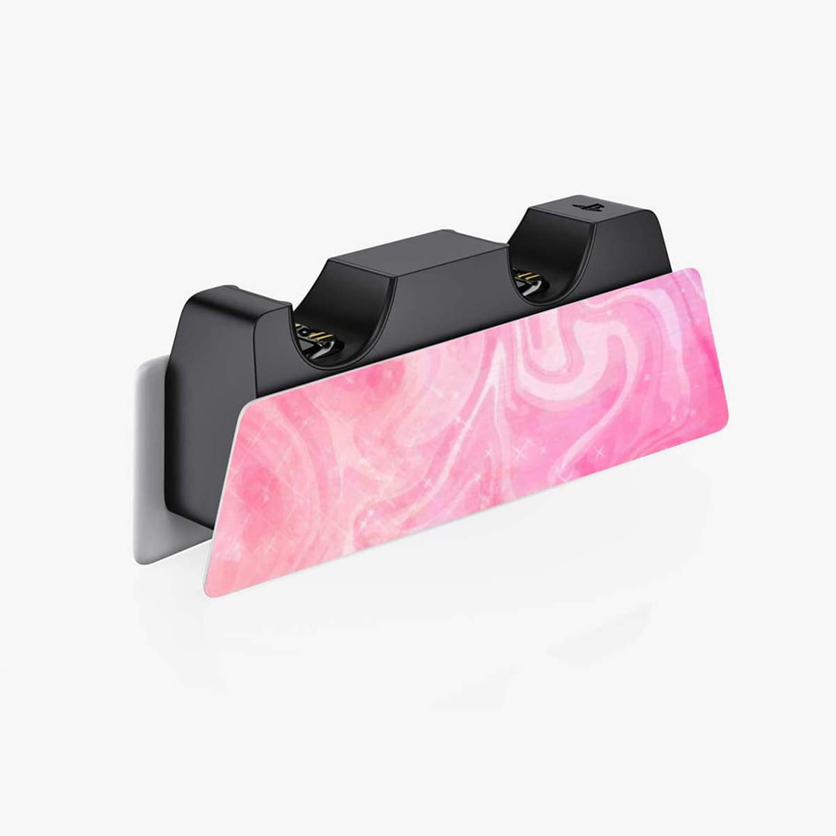PlayVital Psychedelic Pink Full Set Skin Decal for ps5 Console Disc Edition,Sticker Vinyl Decal Cover for ps5 Controller & Charging Station & Headset & Media Remote — view 4