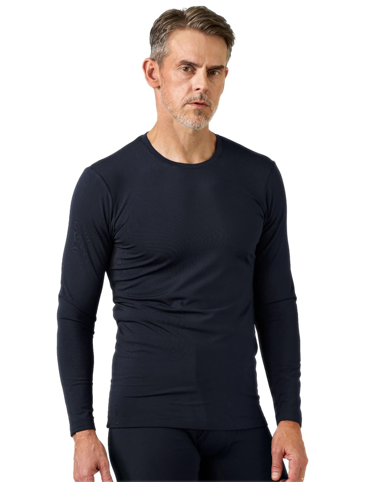 LAPASA Camiseta Termica Hombre Manga Larga Cuello Redondo Ropa Interior de Invierno Top Thermal Ligero/Cálido/Extra Cálido M09/M26/M55 — view 8