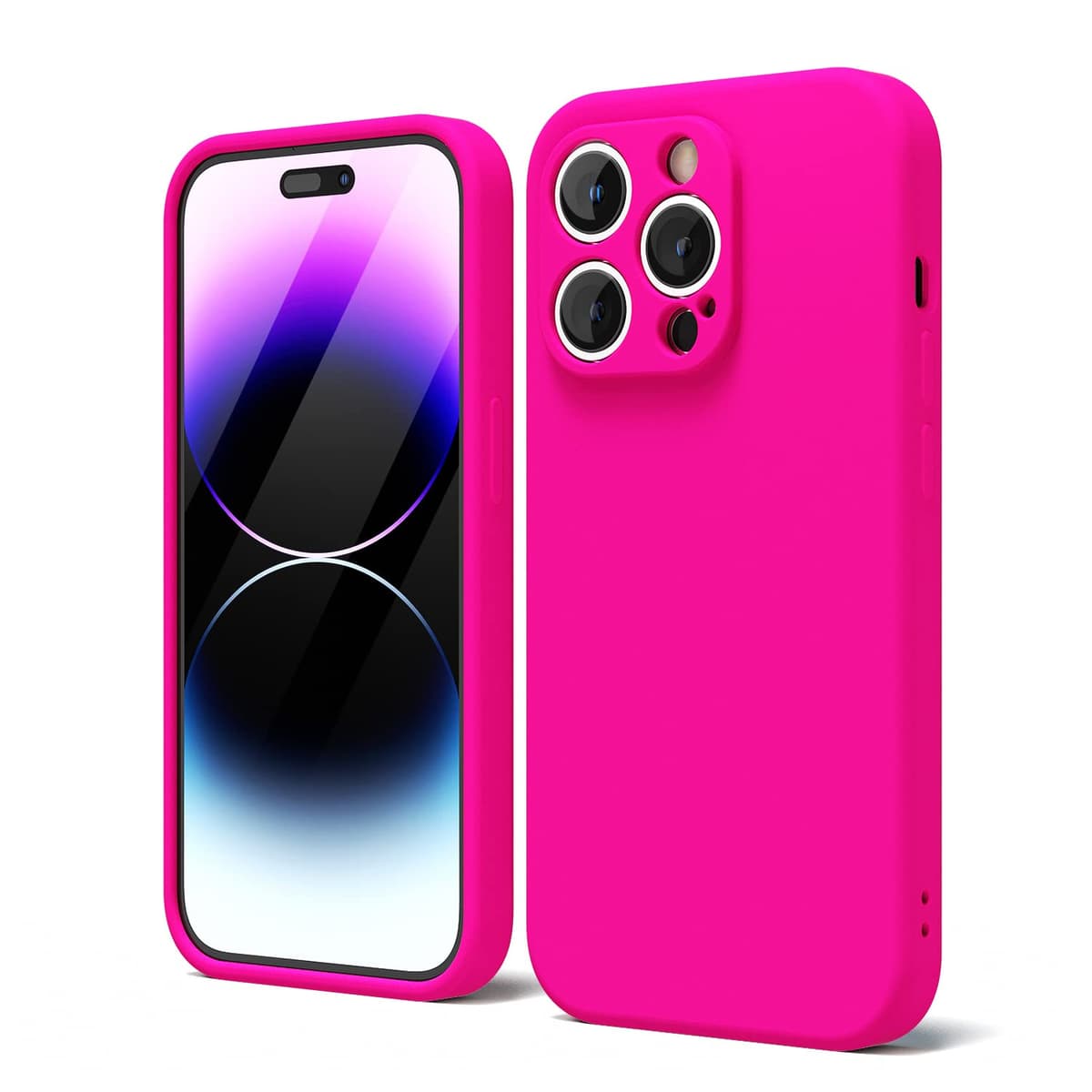 oakxco for iPhone 17 Pro Max Phone Case Liquid Silicone, Cute Thin Slim Grip Soft Rubber Gel for Women Men, Smooth Matte TPU Plain Solid Color Girly Simple Case with Camera Cover, Light Pink — view 466