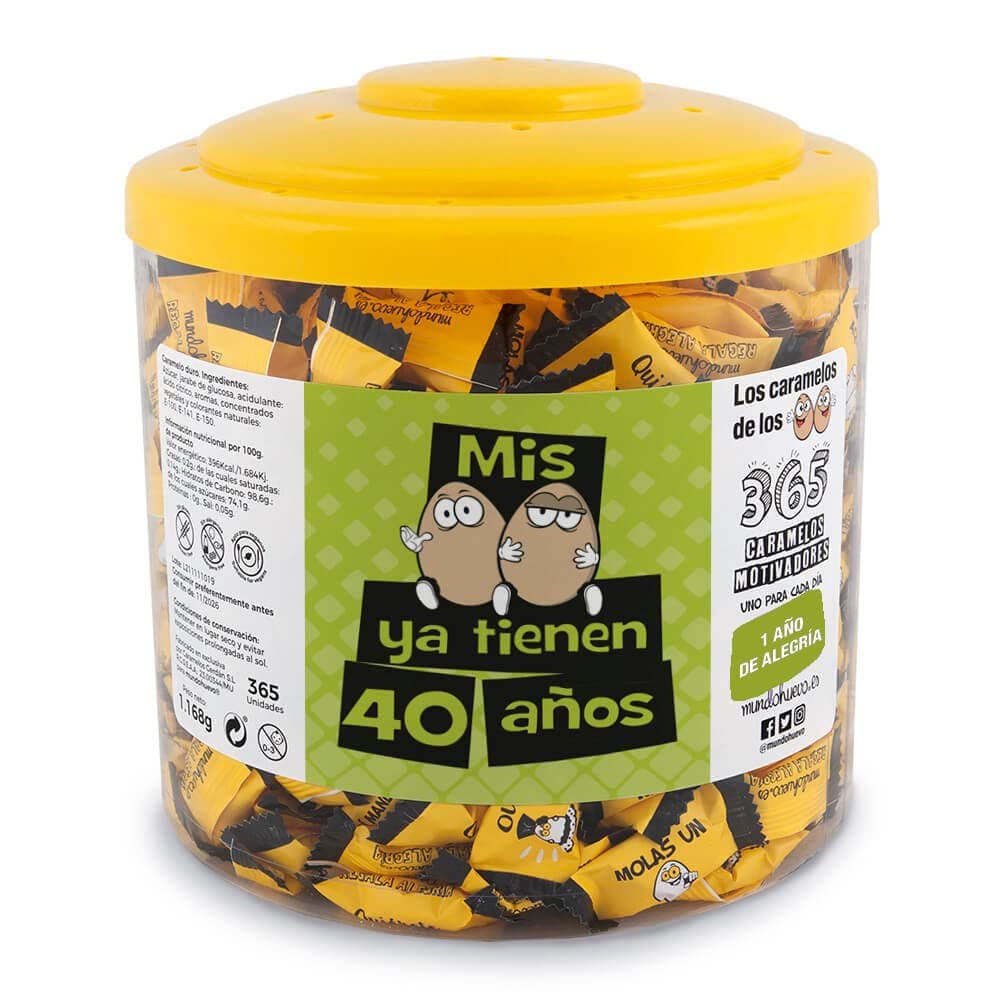Regalo original. Tarro con 365 caramelos motivadores. Mi compañera de trabajo mola un huevo. Un caramelo motivador para cada dia del año — view 12