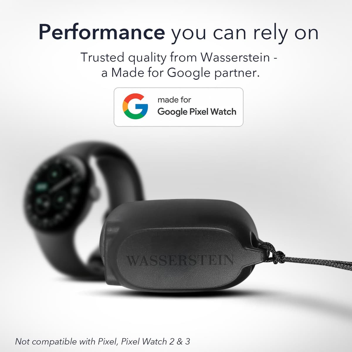 Wasserstein On-The-Go Charger Compatible with Google Pixel Watch 4 (41mm & 45mm) - Portable Charging Dock - Made for Google - NOT Compatible with Pixel Watch, 2 & 3 — view 9