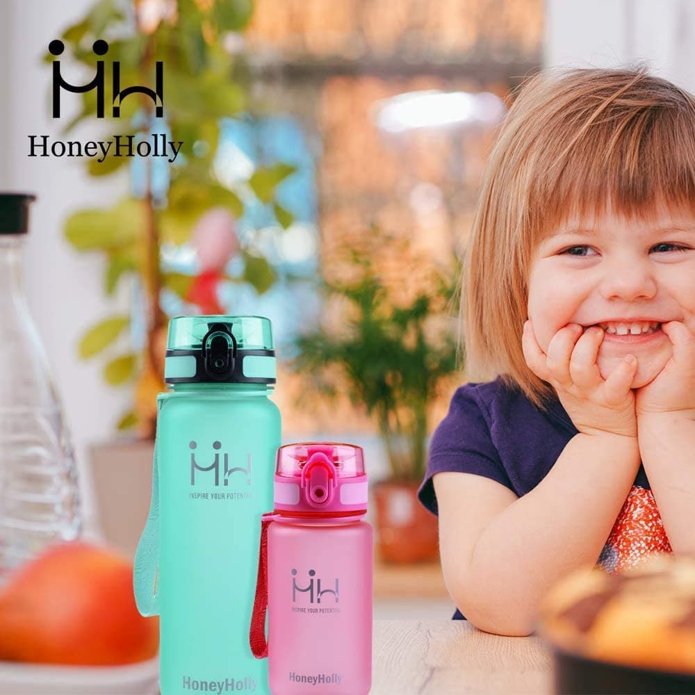 HoneyHolly - Botella deportiva (350/500/800 ml, 1/1,5 L, sin BPA, botella de agua, botella de bicicleta, botella de agua para niños, fitness — view 7