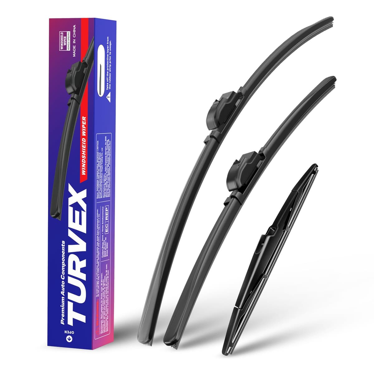 Wiper Blades for Kia Sportage Jan 2016 to May 2021, Complete Front Window Wiper and Rear Wiper Set, 26" 15" 11" Windscreen Wipers Blade Set - Quiet & Easy Installation (2+1)