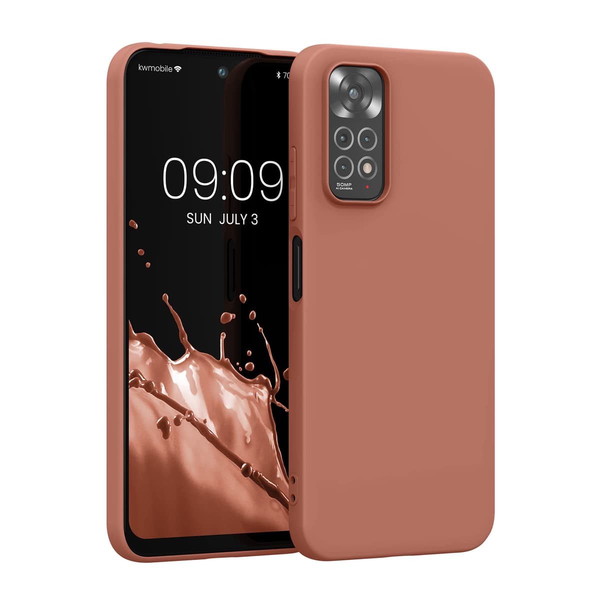 kwmobile Carcasa Compatible con Xiaomi Redmi Note 14 Pro 5G / Poco X7 Funda - Funda Ultrafina de TPU con Bordes elevados - Lavanda Metalizado — view 80