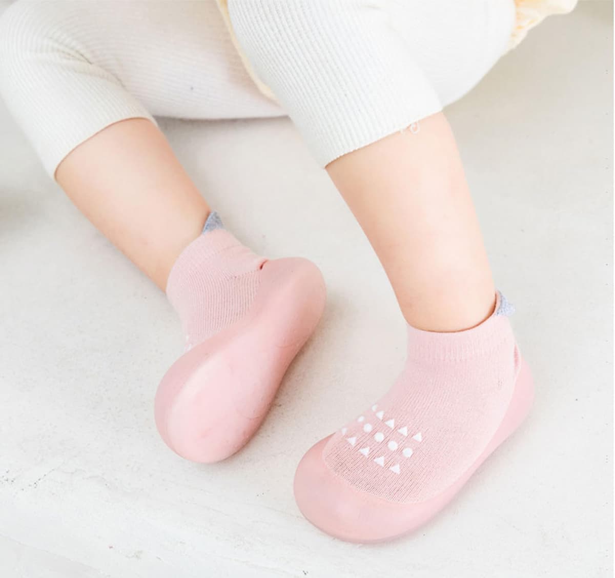 Zapatos Calcetines Bebé Niños Niñas Primeros Pasos Zapatos Bebé Calcetines Antideslizantes con Suela de Goma,6-24 Meses — view 4