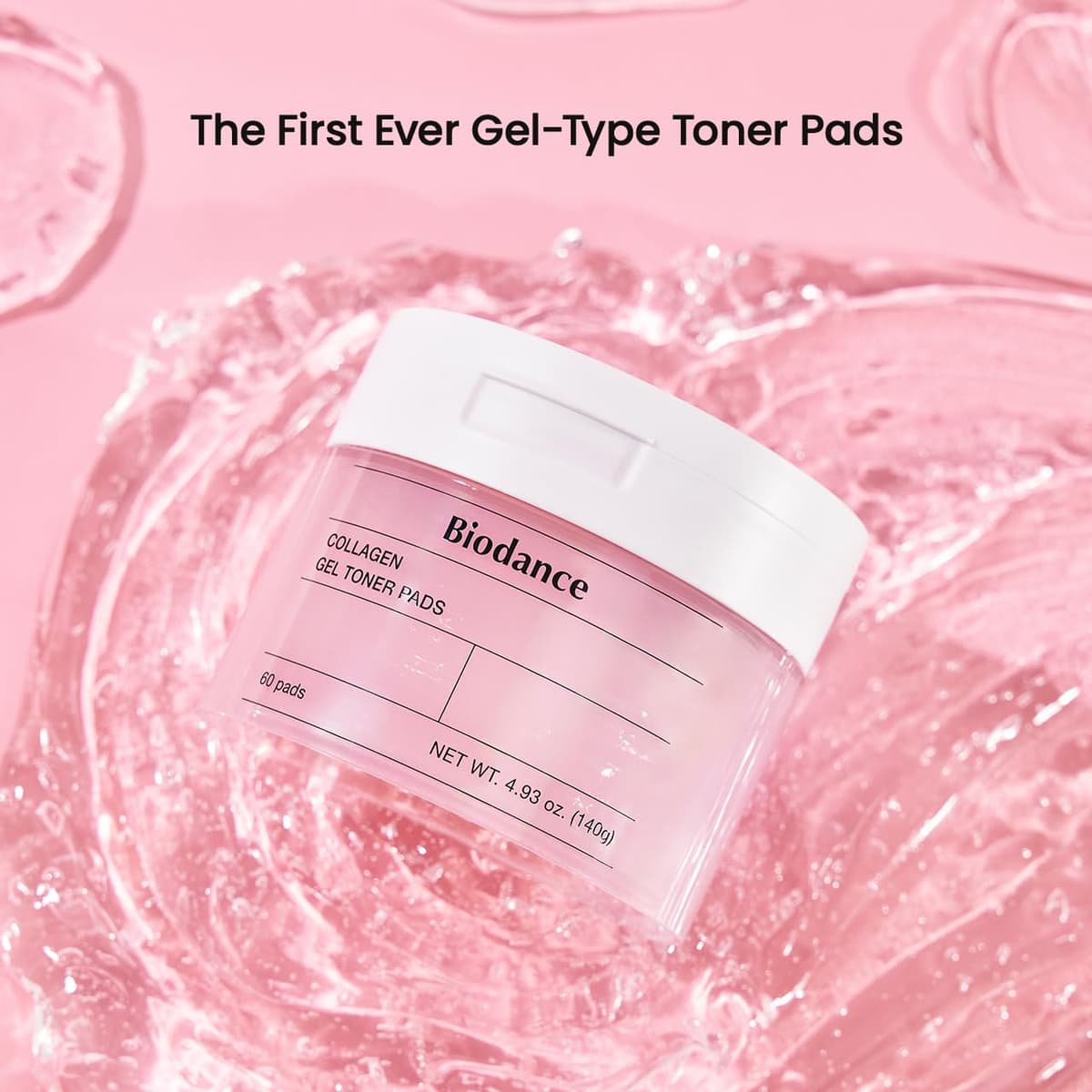 BIODANCE Collagen Gel Toner Pads 60 Counts | Non-Irritating Hydrogel Pads | Pore Minimizing, Improving Elasticity & Exfoliating | Korean Toner Pads for Sensitive Skin | Korean Skincare — view 2