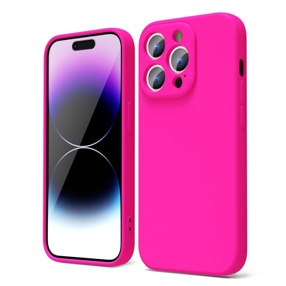 oakxco for iPhone 17 Pro Max Phone Case Liquid Silicone, Cute Thin Slim Grip Soft Rubber Gel for Women Men, Smooth Matte TPU Plain Solid Color Girly Simple Case with Camera Cover, Light Pink — view 1282
