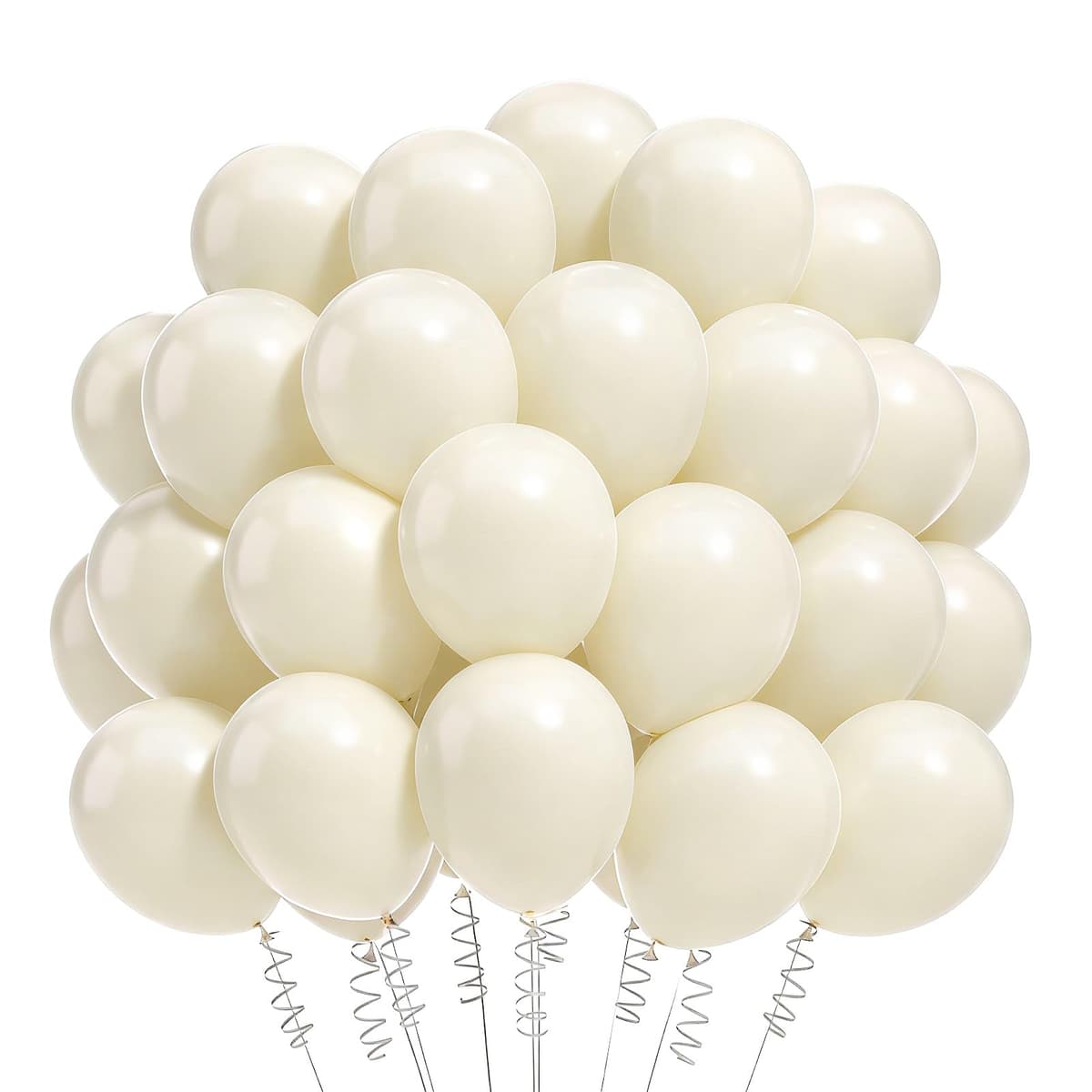 100 piezas Globos Blancos,12 Pulgadas Globos Cumpleaños Blanco,Globo de Látex para Bodas Cumpleaños Fiestas Baby Shower Graduación — view 11