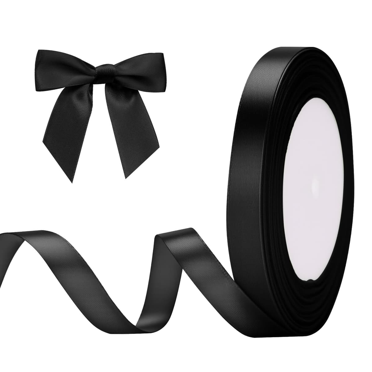 G2PLUS Baby Pink Satin Ribbons 10mm: Thick Fabric Gift Wrap Ribbons for Crafting, Party Decoration, 22m — view 34