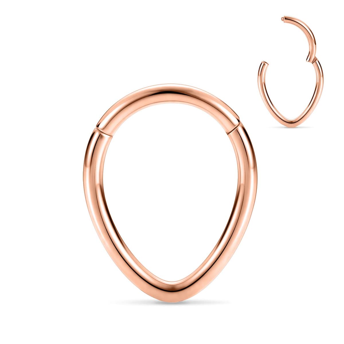 hengkaixuan Teardrop Daith Earrings Septum Jewellery Nose Hoop Ring Surgical Steel Daith Rook Tragus Piercing Jewellery Septum Clicker Ring Small Hoop Earring — view 35