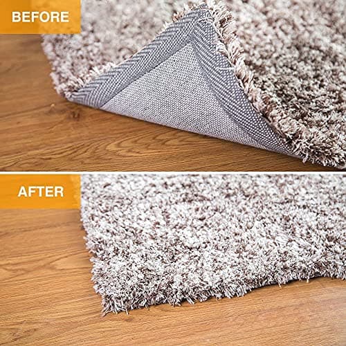 Home Techpro Rug Pad Gripper for Hardwood Floors No Damage, “Vacuum TECH” - New Materials to Non Slip Rug Pads, Under Rug Carpet Tape : Keep Your Rug in Place & Make Corner Flat — view 3