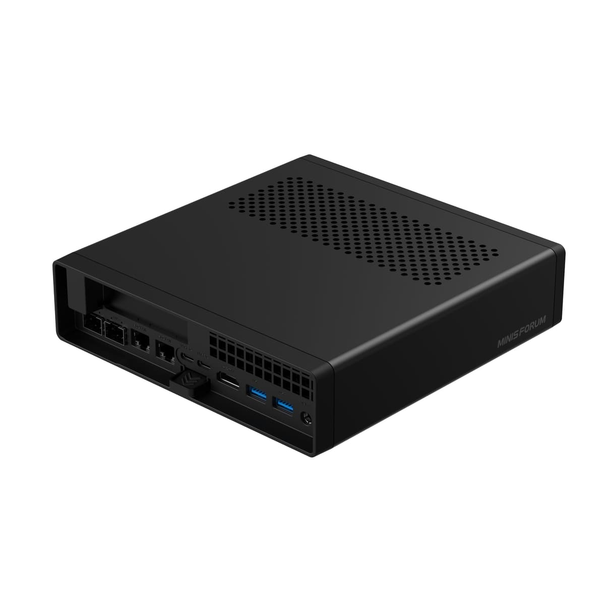 MINISFORUM MS-01-S1260 Mini PC Barebone with Intel Core i5-12600H,vPro Enterprise Support,2x10Gbps SFP+LAN/2x2.5G RJ45/2xUSB4/HDIM/16xPCIe 4.0/M.2 NVMe SSD/U.2 NVMe SSD,Mini Computer(No OS/RAM/SSD) — view 18