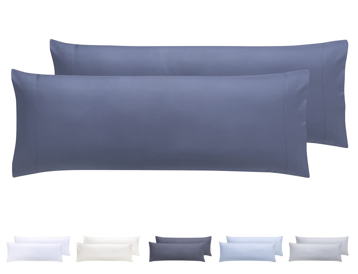 Todocama – Juego de 2 Fundas de Almohada, Microfibra Extra Suave, hipoalergénicas. Juego de 2-70x40 cm Blanco — view 19