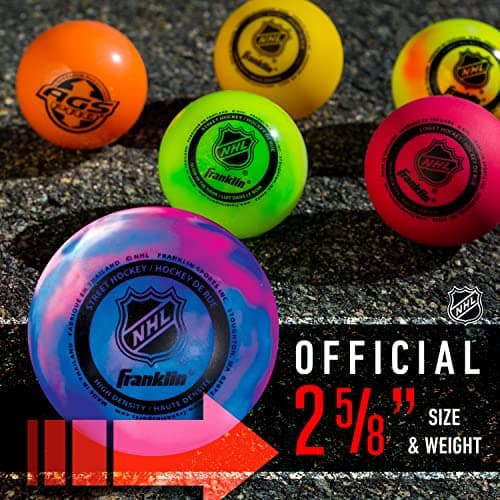 Franklin Sports NHL Extreme Color Street Hockey Balls - 3 Pack
